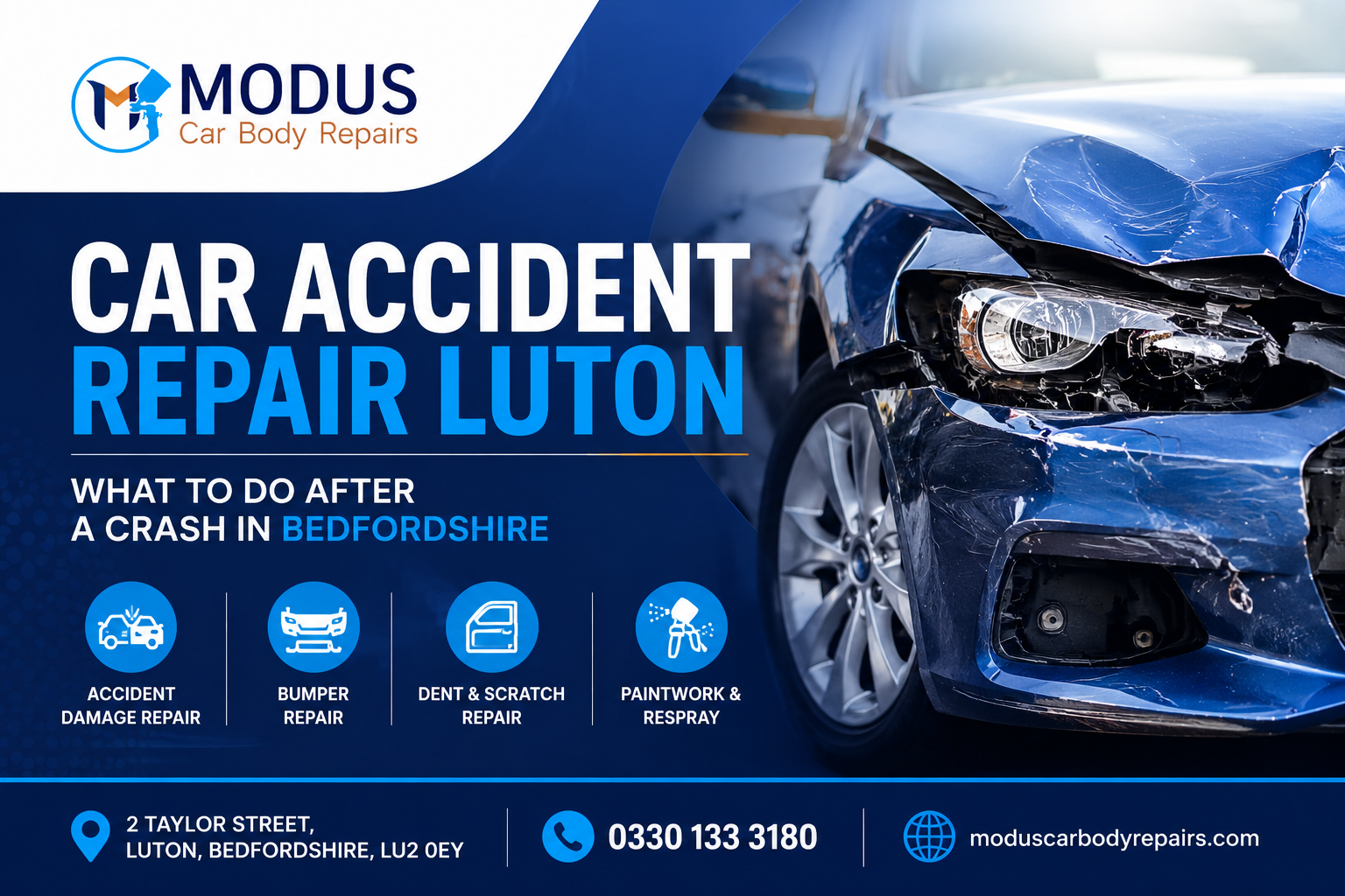 Car Accident Repair Luton: What to Do After a Crash in Bedfordshire